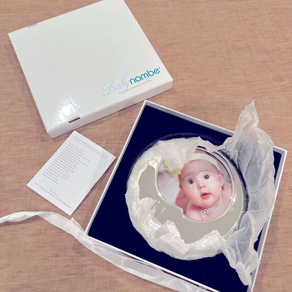 Baby Nambe silver moon frame NEW IN BOX